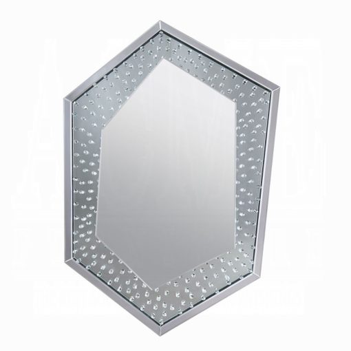 Acme Nysa Mirrored & Faux Crystals Accent Mirror - Image 2