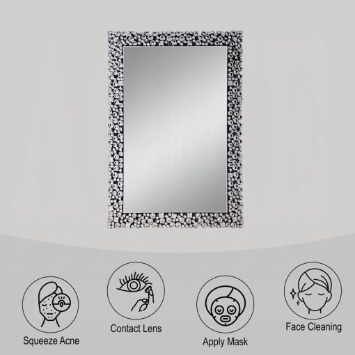 Acme Kachina Mirrored & Faux Gems Accent Wall Mirror - Image 4
