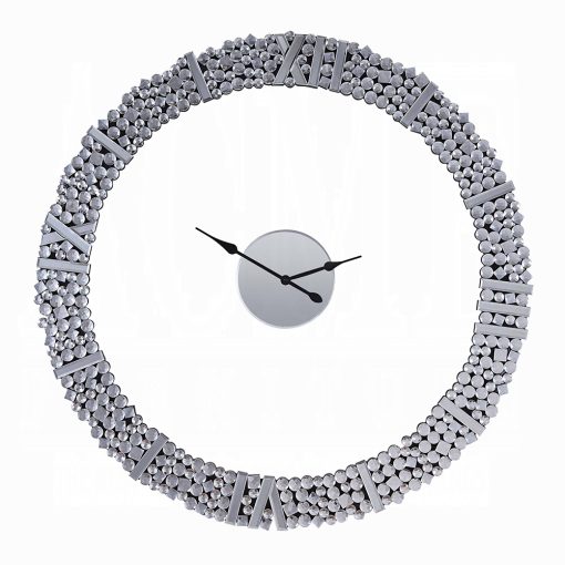 Acme Kachina Mirrored & Faux Gems Round Wall Clock - Image 2