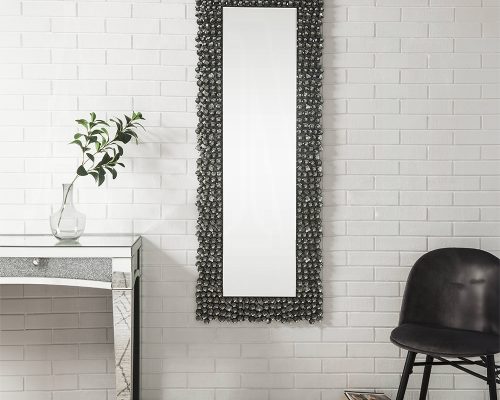 Acme Kachina Mirrored & Faux Gems Rectangular Accent Mirror