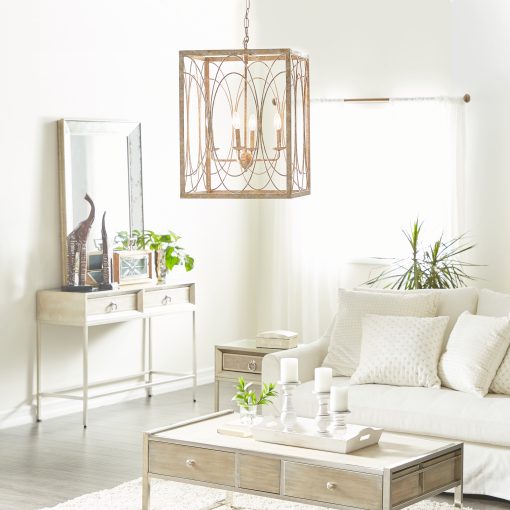The Light Garden Gold Metal Chandelier