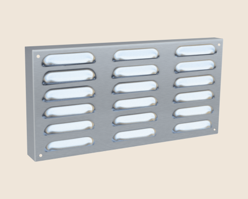 Summerset 6" x 12" Island Vent Panel with Masonry Frame Return
