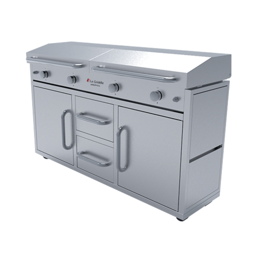 Le Griddle The Grand Texan Freestanding 3 Burner Gas Griddle - Image 4