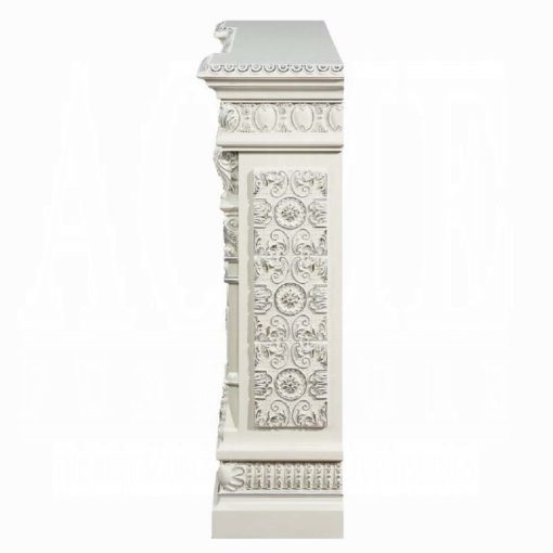Acme Vanaheim Antique White Fireplace - Image 6