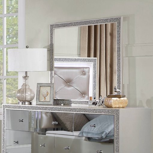 Acme Sliver fluff Mirrored & Champagne Mirror