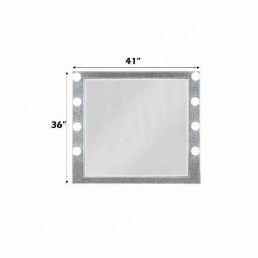 Acme Sliver fluff Mirrored & Champagne Mirror with Light - Image 5