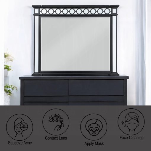 Acme Black & Sliver Varian II Mirror - Image 5