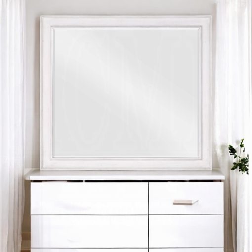 Acme Katia Rustic Gray & Weathered White Mirror - Image 3