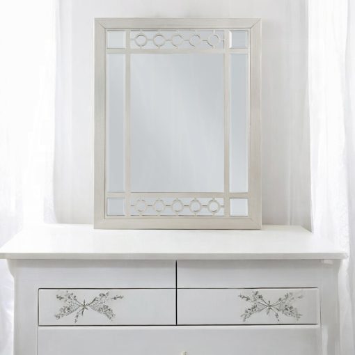 Acme Varian Silver & Mirrored Mirror - Image 5