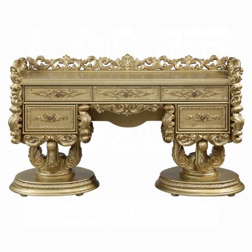 Acme Bernadette Gold Vanity Desk - Image 3