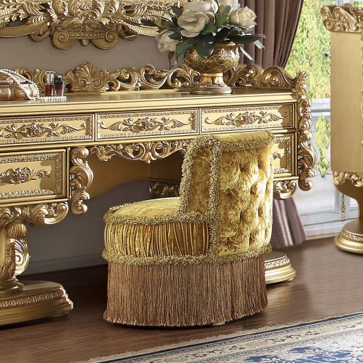 Acme Bernadette Gold Vanity Stool