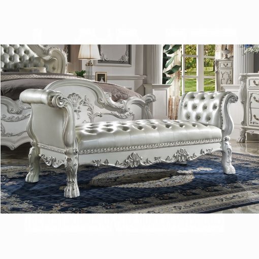 Acme Dresden Synthetic Leather & Bone White Bench