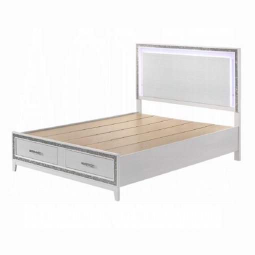 Acme Haiden with White Led & Storage Bed - Image 3