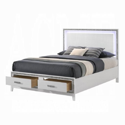 Acme Haiden with White Led & Storage Bed - Image 6