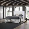 Acme Haiden with White Led & Storage Bed