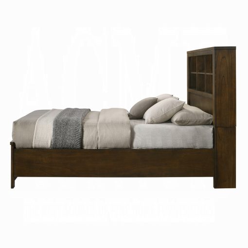 Acme Merrilee II Composite Wood Oak Bed with  Storage - Image 3