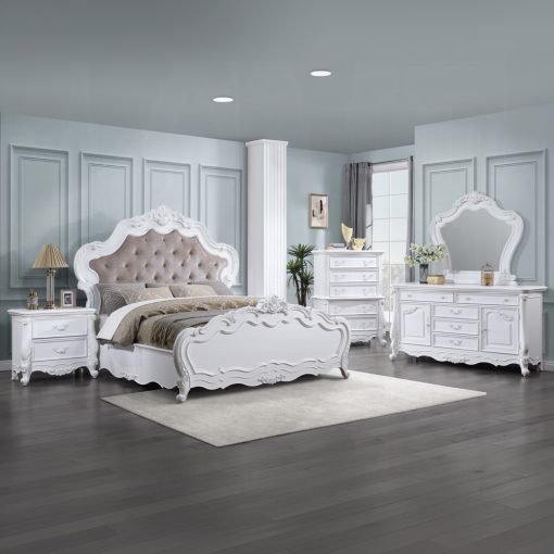 Acme Latisha White Queen Bed - Image 7