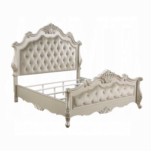 Acme Bently Fabric & Champagne Bed - Image 4
