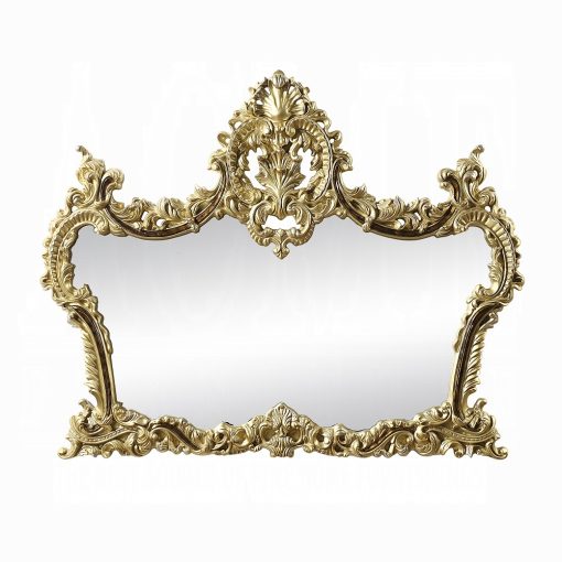 Acme Desiderius Antique Gold & Hand Painted Brown Mirror - Image 2