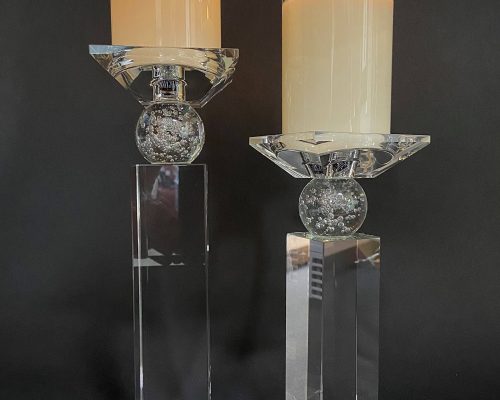 The Light Garden Britton Crystal Candlesticks Set of 2