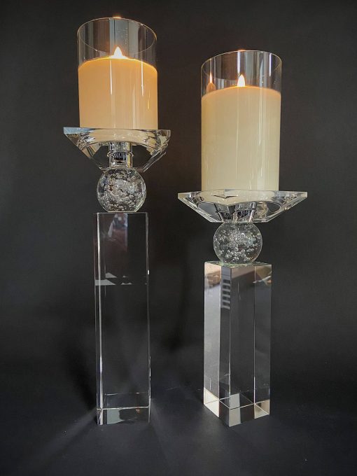 The Light Garden Britton Crystal Candlesticks Set of 2