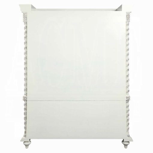 Acme Vanaheim Antique White Curio Cabinet - Image 6