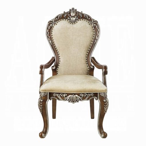 Acme Latisha Antique Oak Arm Chair - Set of 2 - Image 2