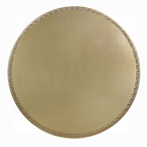 Acme Bernadette Gold Round Dining Table - Image 5