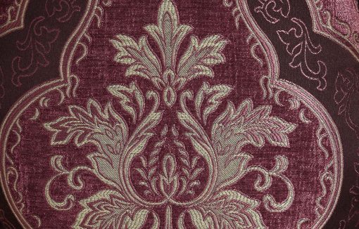 Acme Bernadette Pattern Fabric & Gold Side Chair - Set of  2 - Image 6