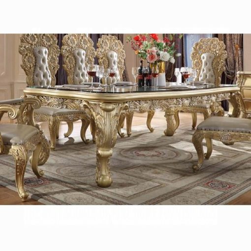 Acme Cabriole Gold  Dining Table