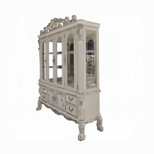 Acme Dresden Bone White Buffet & Hutch - Image 3
