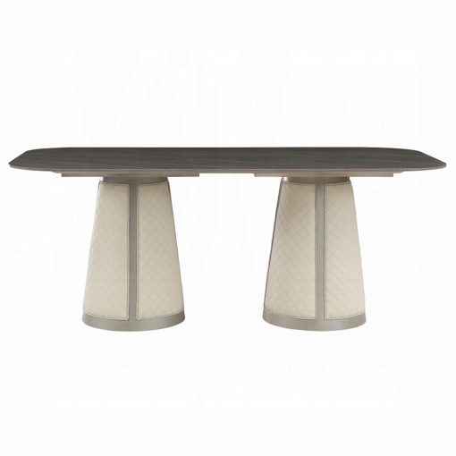 Acme Kasa Sintered Stone Top & Champagne Dining Table - Image 3