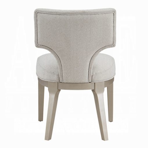 Acme Kasa Linen & Champagne Side Chair - Set of 2 - Image 5