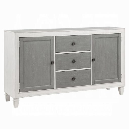 Acme Katia Rustic Gray & Weathered White Server - Image 2