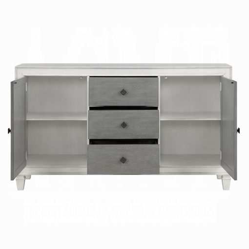 Acme Katia Rustic Gray & Weathered White Server - Image 4