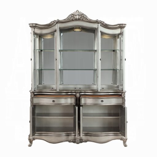 Acme Ariadne Antique Platinum Hutch & Buffet - Image 4
