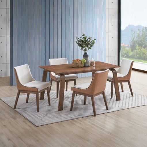 Acme Ginny Walnut Dining Table - Image 7