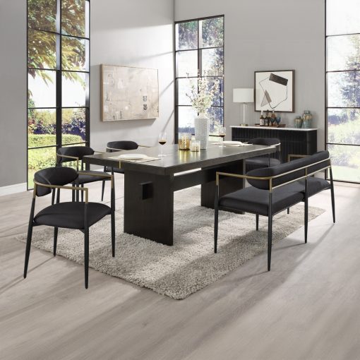Acme Jaramillo Black Dining Table - Image 9