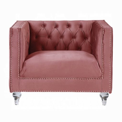 Acme Heibero II Composite Wood Upholstery Chair - Image 5