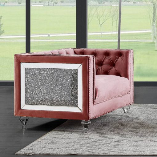 Acme Heibero II Composite Wood Upholstery Chair