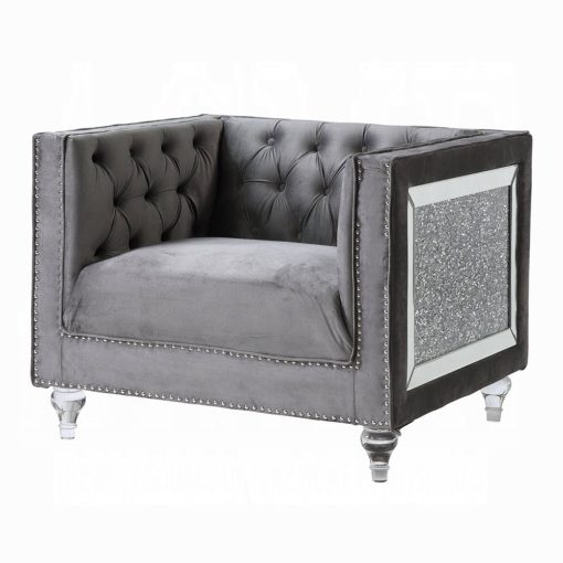 Acme Heibero II Composite Wood Upholstery Chair - Image 15