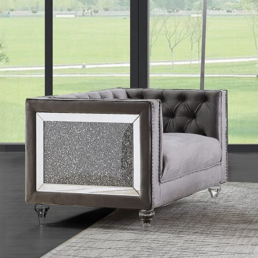 Acme Heibero II Composite Wood Upholstery Chair - Image 12
