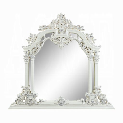 Acme Vanaheim Antique White Mirror - Image 4