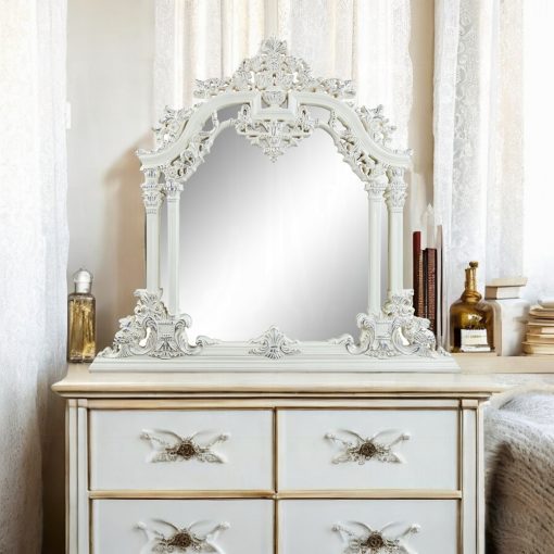 Acme Vanaheim Antique White Mirror - Image 3