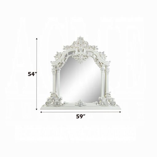 Acme Vanaheim Antique White Mirror - Image 7