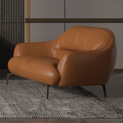 Acme Leonia Cognac Leather Loveseat