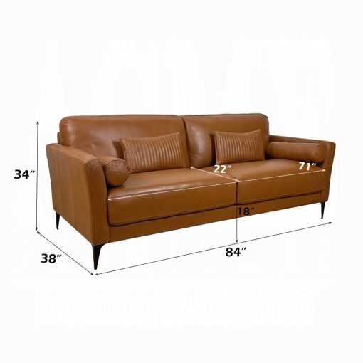 Acme Tussio Sofa with 5 Pillows - Image 4