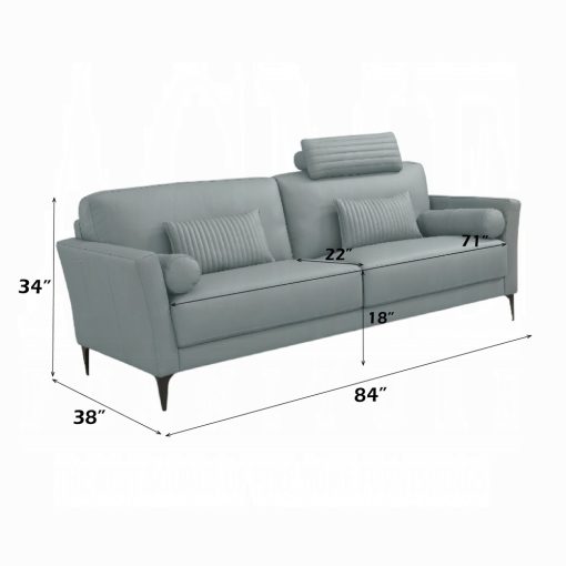 Acme Tussio Sofa with 5 Pillows - Image 8