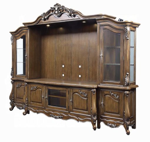 Acme Latisha Antique Oak Entertainment Center - Image 2