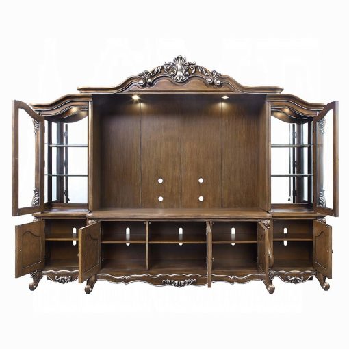 Acme Latisha Antique Oak Entertainment Center - Image 4